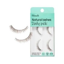 [NEW] 필리밀리 | 내추럴 NATURAL 래쉬, 데일리 픽 다크브라운 2set (자연 또렷한 눈매)