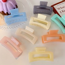 (7컬러)반투명 파스텔 긴머리 집게핀 / 서효림 화사 왕 헤어핀 머리핀 바나나핀 머리올림