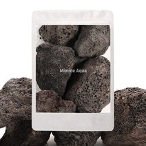 미미네스톤 세척 화산석 블랙 5개입(5~15cm), 단품