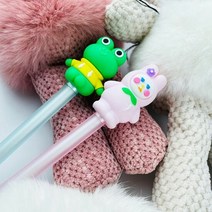 무뚝뚝 토끼와 즐거운 개구리 볼펜 어린이 펜슬대학생볼펜 귀여운볼펜 선물용볼펜 어린이볼펜 중학생볼펜 직장인볼펜 초등학생볼펜 고등학생볼펜 수능볼펜 가벼운볼펜, 1.즐거운개구리