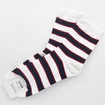 남자 패션 양말 남성 흰검 줄무늬 캐쥬얼
