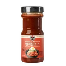 CJ더마켓 메뉴 개발 소스 만들기 황금 레시피 백설 면비빔용소스 양념 만능 비빔 국물 볶음 요리 국수 890G, 16개