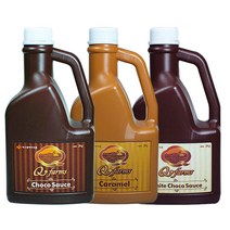 큐팜스 소스 2kg 3종 (카라멜 초코 화이트초코), 단품