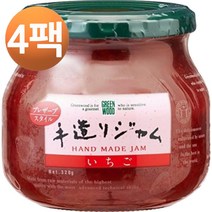 GREENWOOD 수제 딸기 잼 320g, 4팩