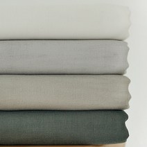 다함께천천천 40수 이중거즈 원단 키 작은 하늘 4컬러[E0444] 홈패션 패브릭 천, 화이트