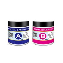 접착제 타일 수리 에이전트 키트 가정용 세라믹 보충 욕조 샤워 바닥 균열 손상된 강력 접착, [01] A And B Set