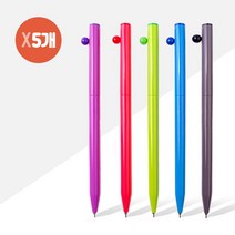 롤리팝 국산롤리팝볼펜 (0.7mm/1자루) X 5개_98589EA, 쿠팡 진회색, 쿠팡 본상품선택