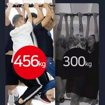 문틀철봉 턱걸이 운동기구 가정용 실내 홈트레이닝 고무 문틀 철봉바 헬스봉 무타공 벽부착, 문틀철봉 대형(96-135)