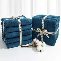 테리파머 무형광 호텔수건 170g 10장 수건세트 40x80 면사 코마사 타올 수건 타월 호텔타올 호텔타월 30수, 포세이돈