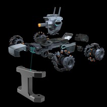 로보마스터 robomaster 교육용 코딩 로봇 DJI S1 프론트 액슬 X 암 고강도 토션 알루미늄 합금 전자 부품 액세서리, [01] 번들 1, 01 번들 1