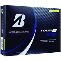 브릿지스톤 골프공 tour b xs 2022 12개 타이거우즈볼 골프공3피스, 옐로우(12구들이)
