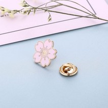 노출방지 버클 면함 재봉 무타공 셔츠 단추 스웨터 가디건 브로치 디프 가철 반복 사용 코사지 2824477237, 벚꽃 핑크 케이스 가방 4개입
