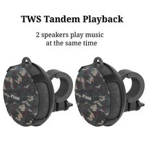 자전거스피커 거치대 블루투스 자전거 tws 스피커 휴대용 야외 자전거 사운드 열 방수, tws 더블 캠