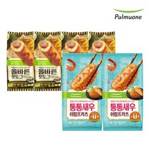 풀무원 통통새우 쉬림프카츠X2봉+올바른핫도그X20개입, 없음