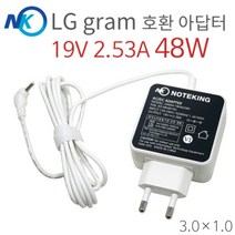 LG 노트북 그램 2in1 14T90N 14TD90N 시리즈 19V 2.58A 48W 호환 아답터 충전기, NK4819G