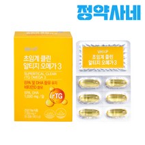 [100% 약국정품] 중성지방 낮추는법 초임계 알티지 오메가3, 3개, 30캡슐
