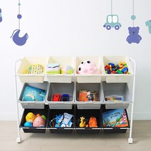 이동식 반함오픈 수납함 오픈도어리빙박스 라면정리함 바구니 12칸 수납 공간박스, 이동식 바구니 12칸