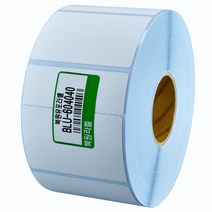 유포지 60X40mm 지관40mm 방수 롤 라벨스티커 BLU-604040
