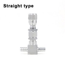 유량계 계량기 468101214mm 호스 바브 304 스테인레스 스틸 니들 밸브 유량 조절 계량 수성 연료 오일 고압, 01 Straight type_05 12mm