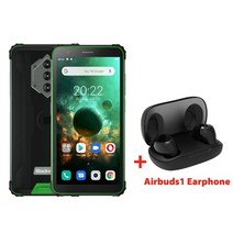 핸드폰 싸게 사는 법 blackview bv6600 ip68 방수 8580mah 견고한 스마트폰 옥타 코어 4gb 64gb 5 7quot 휴대 전화 16mp 카메라 nfc 10, 유럽 ​​연합을 위해, 1-협력사, bv6600 그린 키트 1