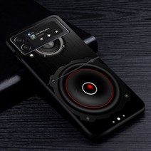 카메라 배터리 계산기 케이스 삼성 갤럭시 Z 플립 3 5G 4 블랙 하드 휴대폰 커버 Z 3 4 PC 쉘 Zflip3 Coque