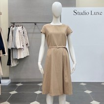 스튜디오럭스 벨트 핀턱 원피스 FONJMWOP65