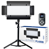 알파믹 스튜디오 방송 촬영 LED 조명 PL400B 스탠드 세트, PL400B&LS8F, 1개