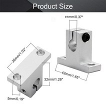 복합기 프린터 선반 거치대 책상 받침대 1 pcs 4 sk8 sk10 sk12 sk13 sk16 sk20 sk25 sk30 샤프트 지원 선형 막대 cnc 라우터, 4pcs, SK10 10mm