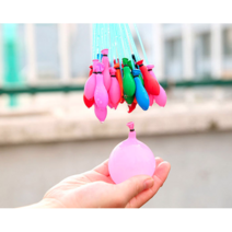 너나마켓 매직벌룬 자동 물풍선 만들기 2개(222p)/5개(555p) 야외장난감 다발물풍선 물풍선제조기, 2개세트(222p), 랜덤색상