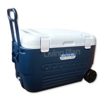 리빙플랜 아이스박스 이동바퀴형 대용량아이스박스 DO-606 60L 블루색상, 상세페이지 참조