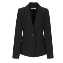 베스띠벨리 여성용 블랙 포멀 원버튼 라인 자켓 BCJAC1101