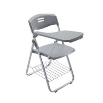 일체형 책상 테이블 체어 교육장 학원 책걸상, 오렌지