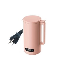 휴대용 두유기 두유 메이커 죽제조기 가정용 두부 기계 500ML 믹서기, 01 Pink 350ML_01 미국_01 110V
