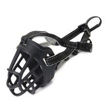 머즐 어질리티 마스크 개짖음 개물림 변먹기 방지 Soft Silicone Pet Dog Muzzle Breathable Basket Muzzles Mask Bark Bite Me, [05] XL, [01] Black