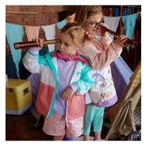 휠라키즈 키즈 3단블럭 경량자켓