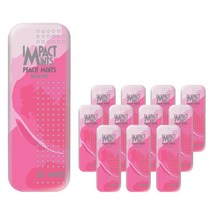 브랜드없음 임팩트민트 슬림 무설탕 캔디 복숭아 12개입, 단품없음