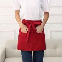 제이슨 식탁매트 블라썸 (중) 6세트 테이블커버 깔게 용품 데코 깔개496562 L5, 예스셰프 미니 허리앞치마(레드)