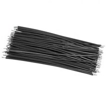 전기 커넥터 전기선 50PCS 5/10/15/20cm 주석 도금 Breadboard PCB 솔더 케이블 플라이 점퍼 와이어 도체 1007-26AWG Diy 키트, 02 Black_04 20cm