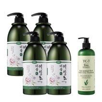 초특가[더블모x띵코] 어성초 샴푸 1000ml x 4 + 다시마 헤어 트리트먼트 500ml x 1 총5종세트, 단품