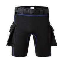수영강사슈트 서핑 잠수복 해녀복 3mm 네오프렌 잠수복 기술 반바지 잠수정 하중 무게, XL, 3