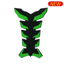 오토바이 탱크 스티커 3d 고무 가스 연료 오일 탱크 패드 보호대 커버 스티커 데칼 for honda yamaha kawasaki suzuki, 뉴 그린