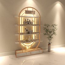 네일샵 조명 장식장 미용실 뷰티샵 매니큐어 선반대, 서랍 없는 조명 포함80X30X200