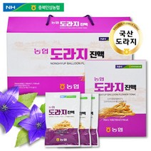 농협 도라지진액 국내산 도라지즙 햇 약 도라지 30포, 70미리리터 30포(한달분), 상세참조