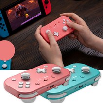 8BitDo Lite2 블루투스 무선 게임패드 닌텐도 스위치용 에디션 블루투스 컨트롤러 Switch 안드로이드 지원, 핑크