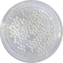 네일쎈 네일스톤파츠 펄스톤 원형라운드 1.5mm 150pcs, 1개, 화이트 AB