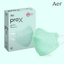 aer[공식판매원] 아에르 ProX 프로엑스 컬러마스크 민트 10매, 단품, 선택:ProX/민트/L(대형)