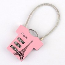 비밀 번호 자물쇠 하트 미니 와이어 캐리어 잠금장치 소형 다이얼 락 사물함 캐비넷 가방 옷장 걸고리 걸이, 835(티셔츠)