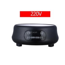 전기레인지 1구 하이라이트 전기 렌지 110V220V 히터 스토브 핫 쿠커 플레이트 우유 물 커피 차 난방 용광로 다기능 주방 기기핫티메이커, 220V black