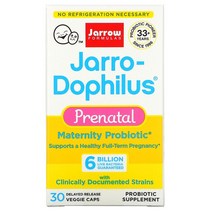 Jarrow Formulas 자로우 도피러스 프리네이탈 임산부용 프리바이오틱 60억 30캡슐 유산균