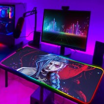 게이밍 의자리그 오브 레전드 컴퓨터 매트 RGB 마우스 게임 패드 Pc 액세서리 게이머 키보드 애니메이션, 15 HC006630_02 300x350x3mm